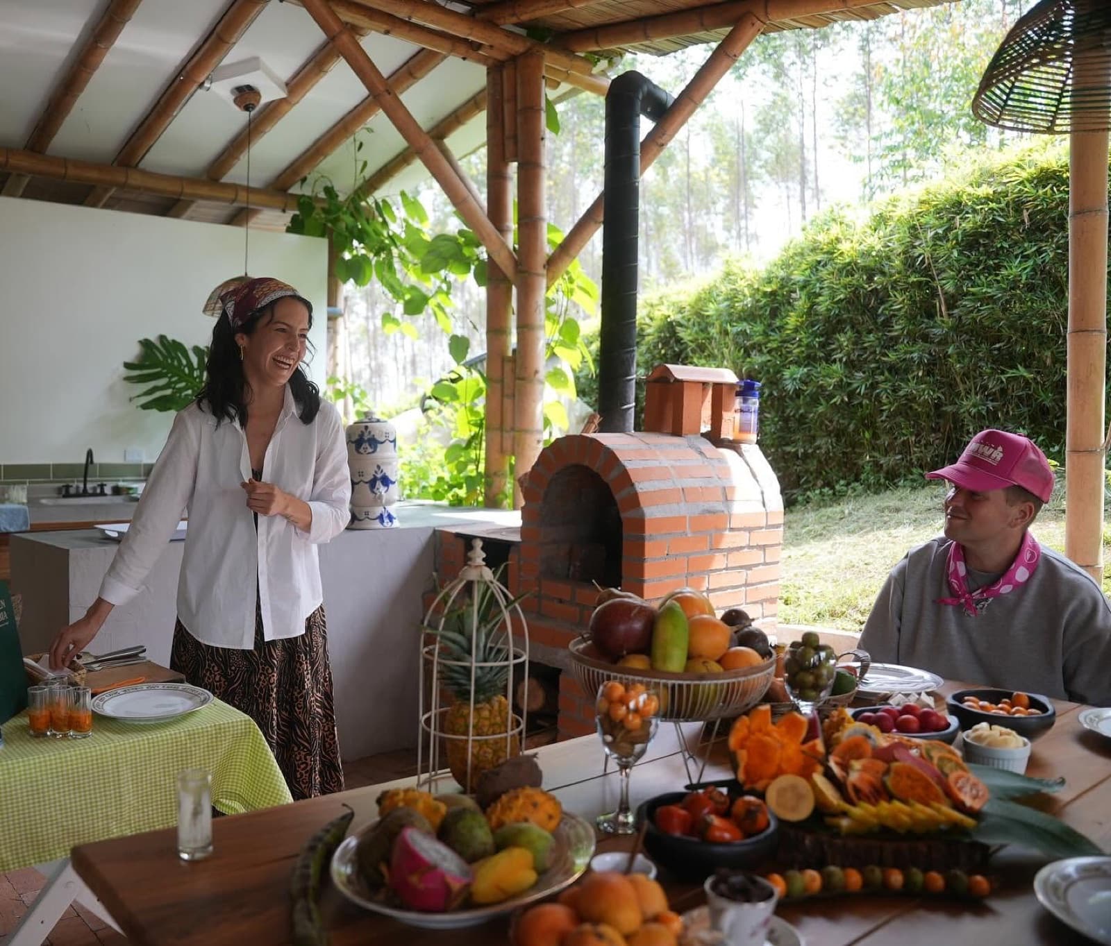 Charlie Rocket at the retreat's farm-to-table nutrition experience